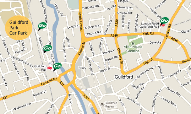 Guildford Parking RingGo locations